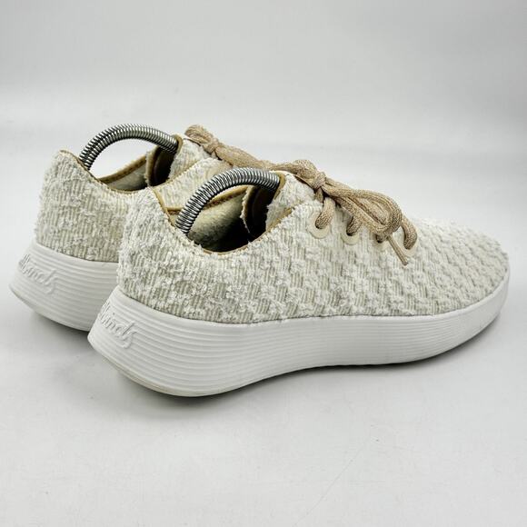 ALLBIRDS Runner GO COZY Womens 9.5 Stony Cream RARE Textured Sneaker EX COND - Picture 7 of 12